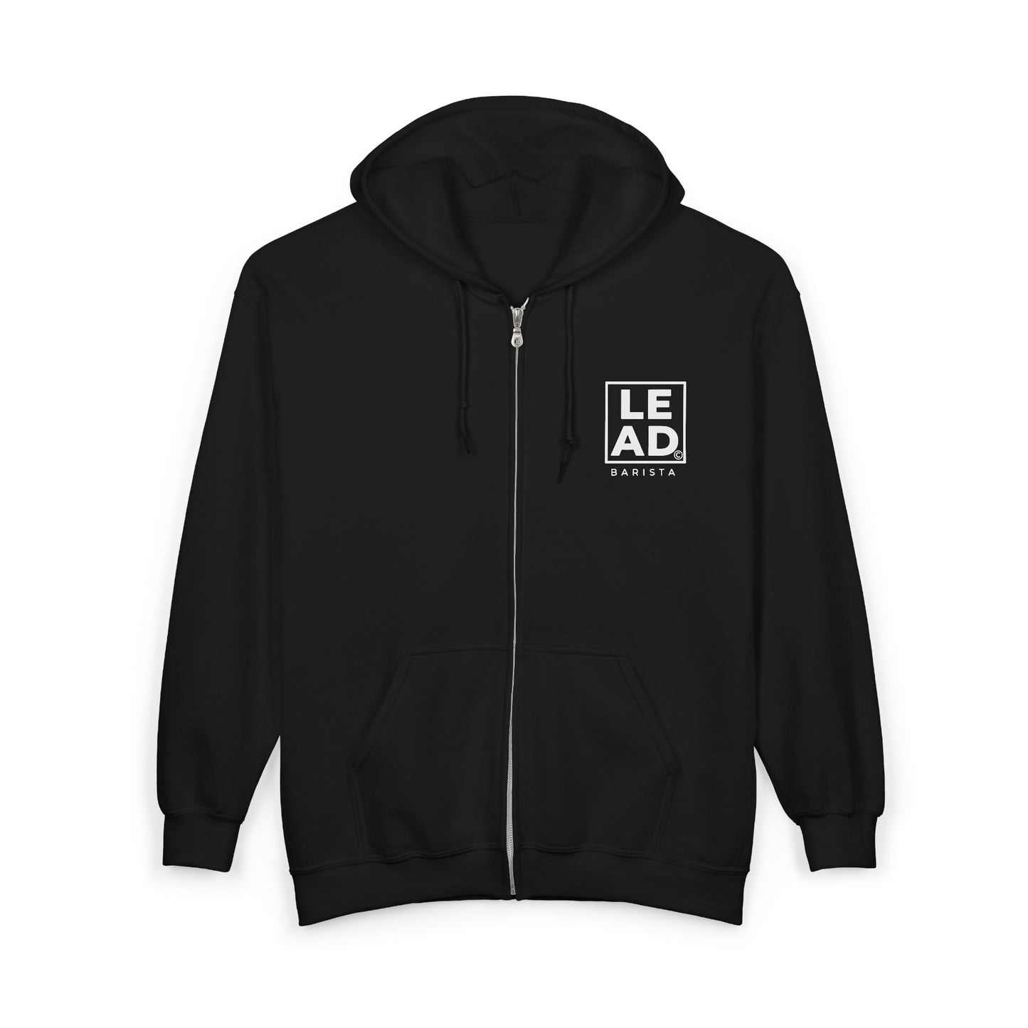 Continental American Coffee Origins Zip Hoodie — LEAD Logo, Central & South America Map