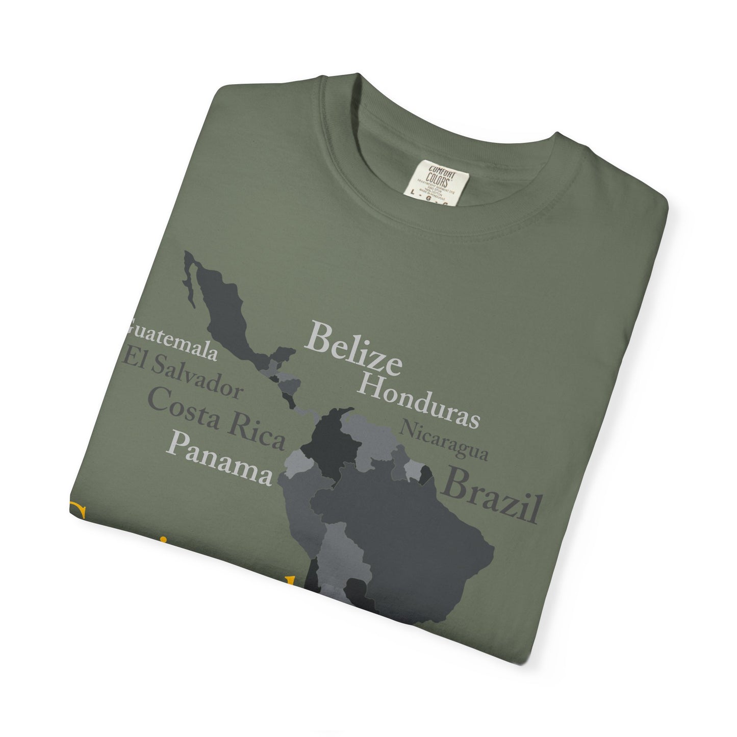 Coffee Origins Map T-Shirt — Continental American Coffee Regions