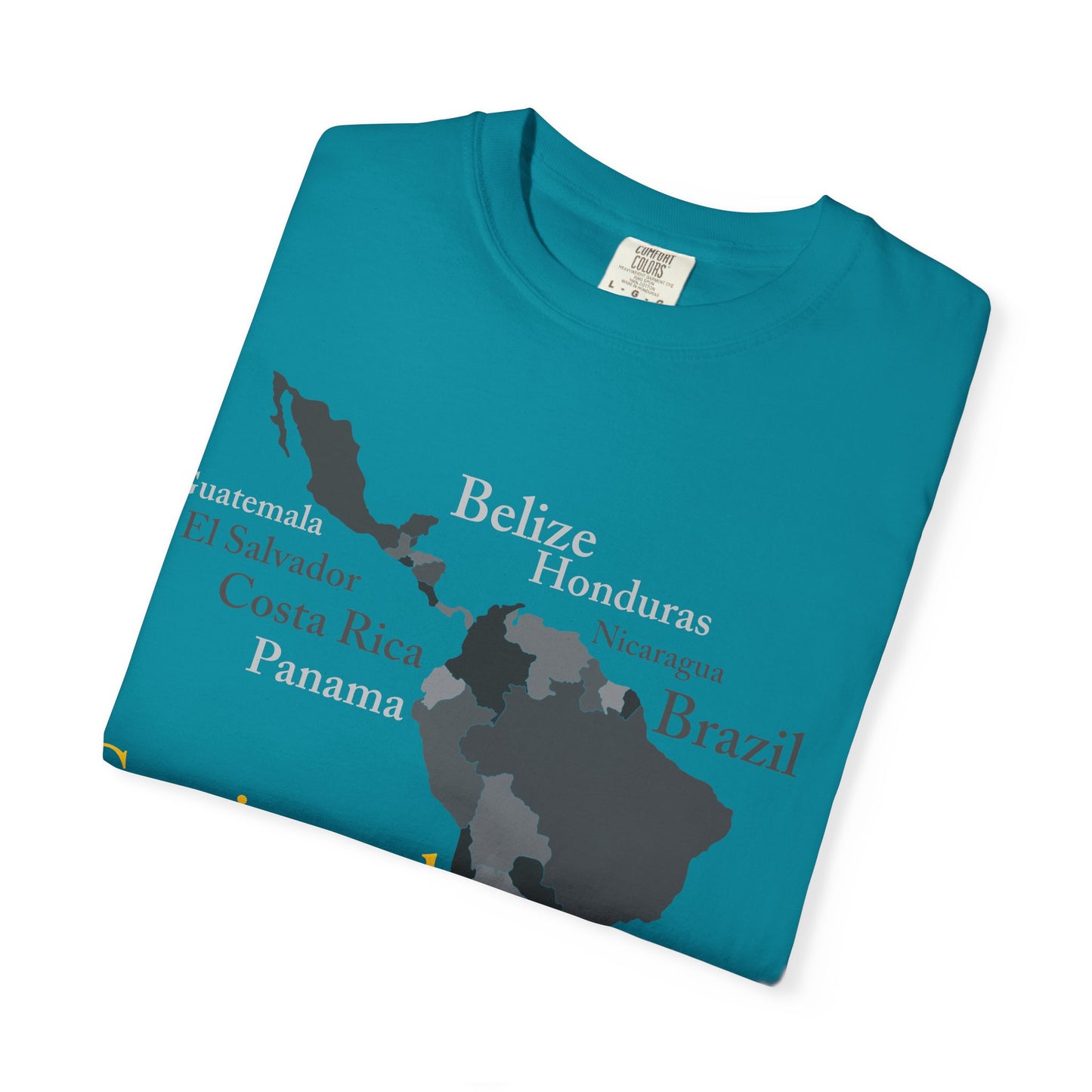 Coffee Origins Map T-Shirt — Continental American Coffee Regions
