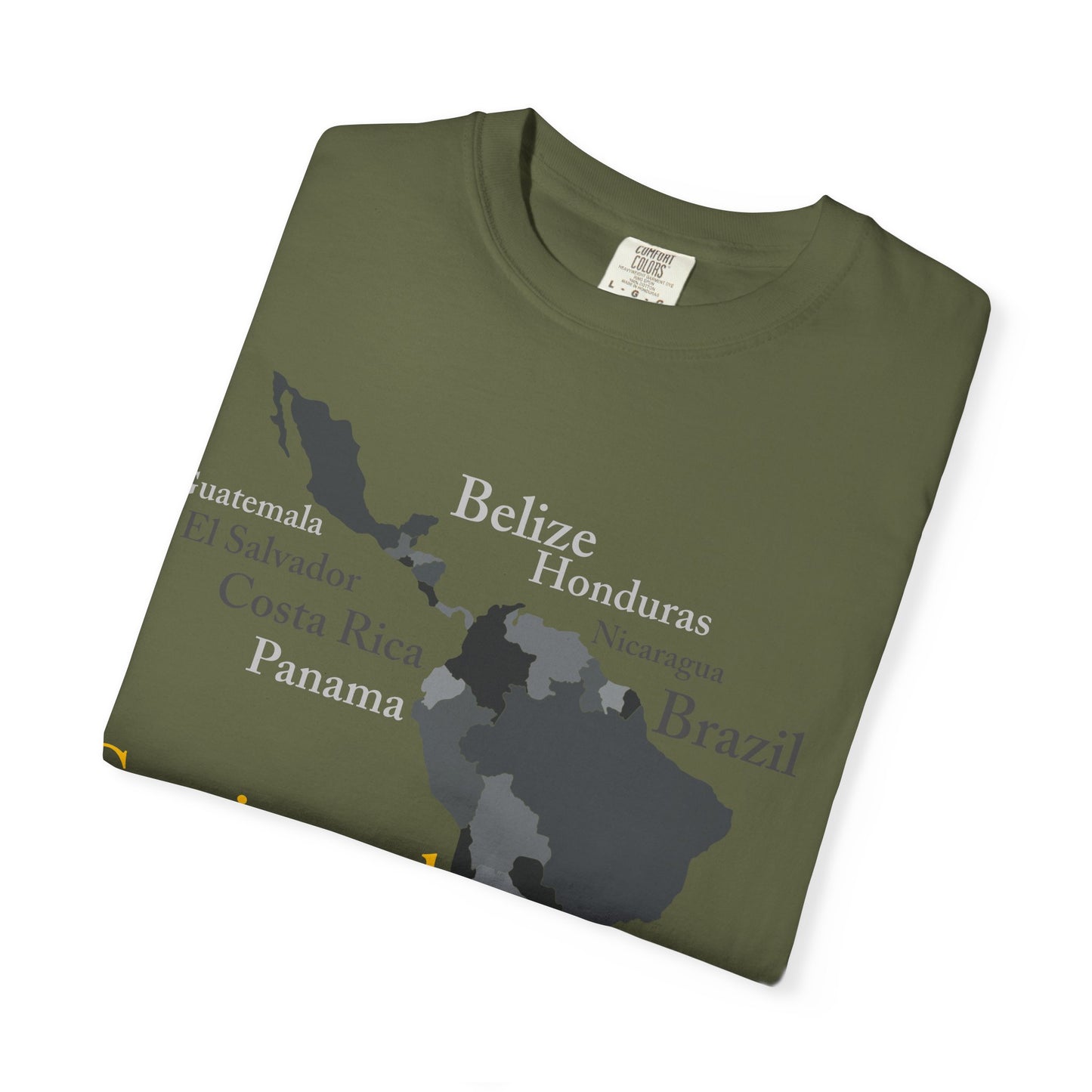 Coffee Origins Map T-Shirt — Continental American Coffee Regions