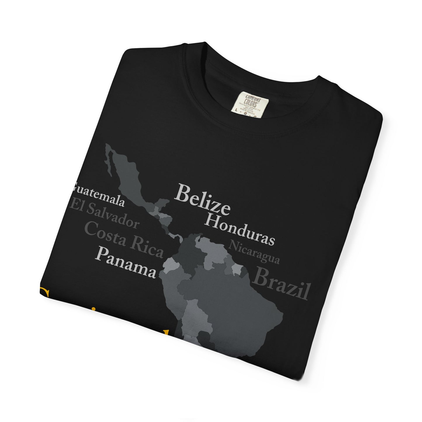 Coffee Origins Map T-Shirt — Continental American Coffee Regions