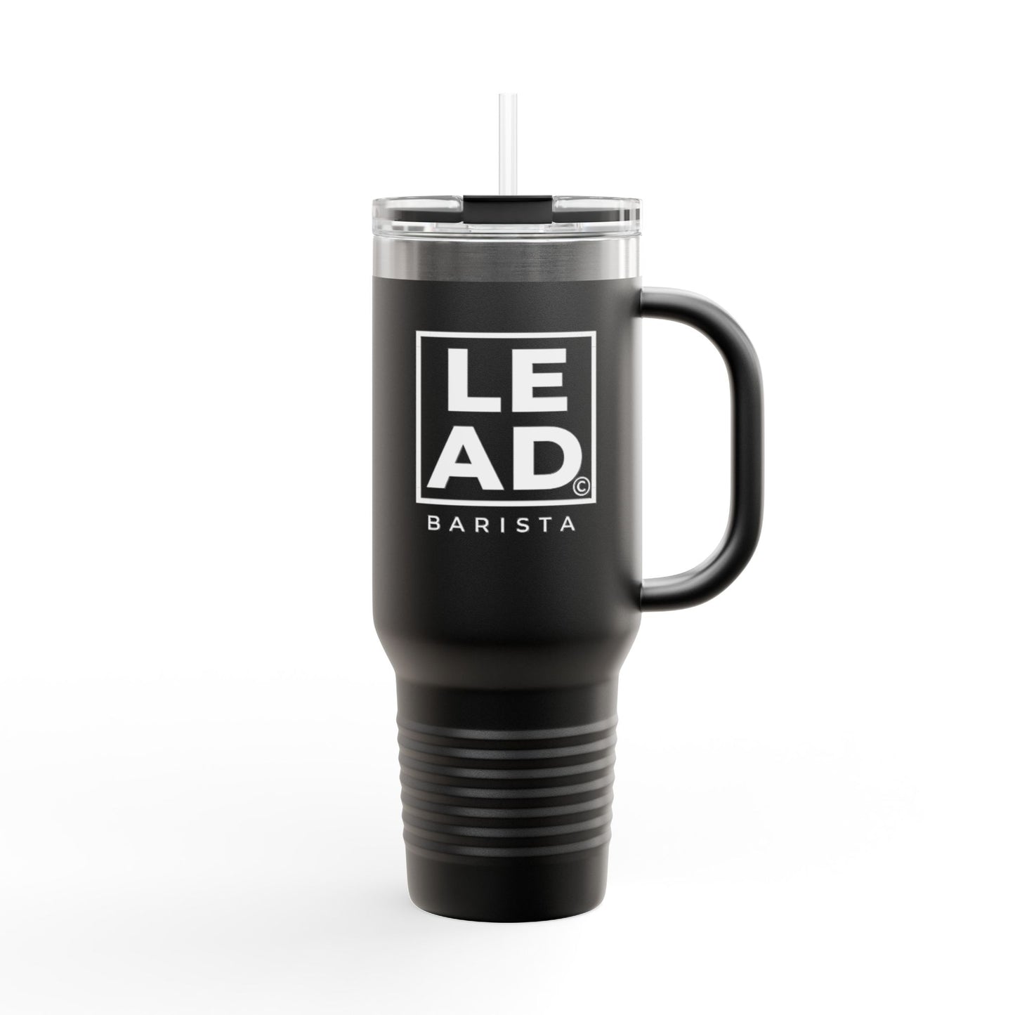 LEAD Barista Stainless Steel Cafe Daily (Hot or Iced) Tumbler with Handle & Straw 40oz Insulated Travel Mug